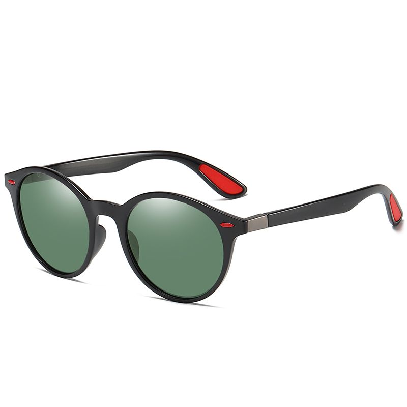 Round polarized deals sunglasses mens
