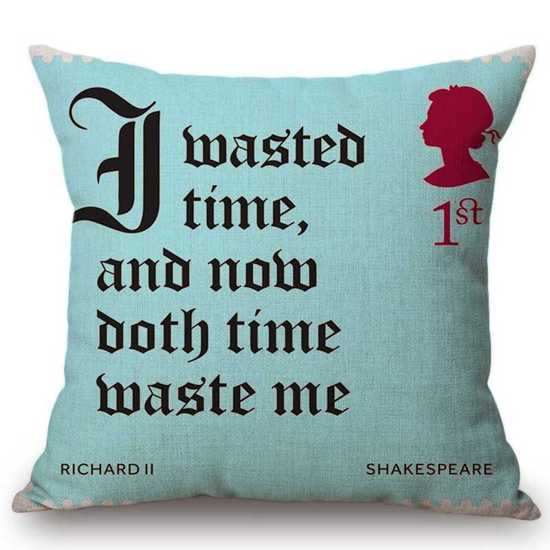Grosshandel Literatur Bibliothek Dekoration Dekokissen Abdeckung Aqua Blue Shakespeare Zitate Sonett Weiler Brief Drucken Nordic Kissenbezug Von Shuishu 21 79 Auf De Dhgate Com Dhgate