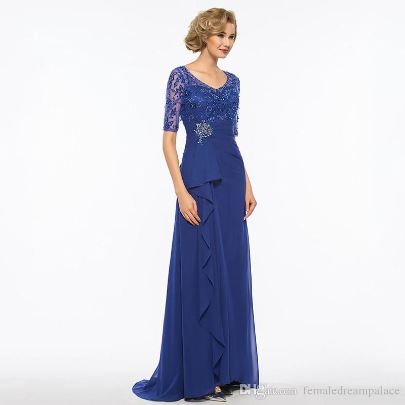 royal blue mother of the bride gowns