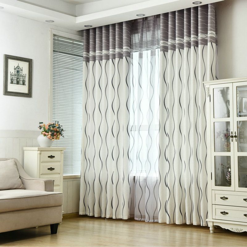 2019 New Wavy Striped Blackout Curtain For Living Room Bedroom Modern Design Blackout Curtains Blinds Home Decoration For Kids Room From Bigmum