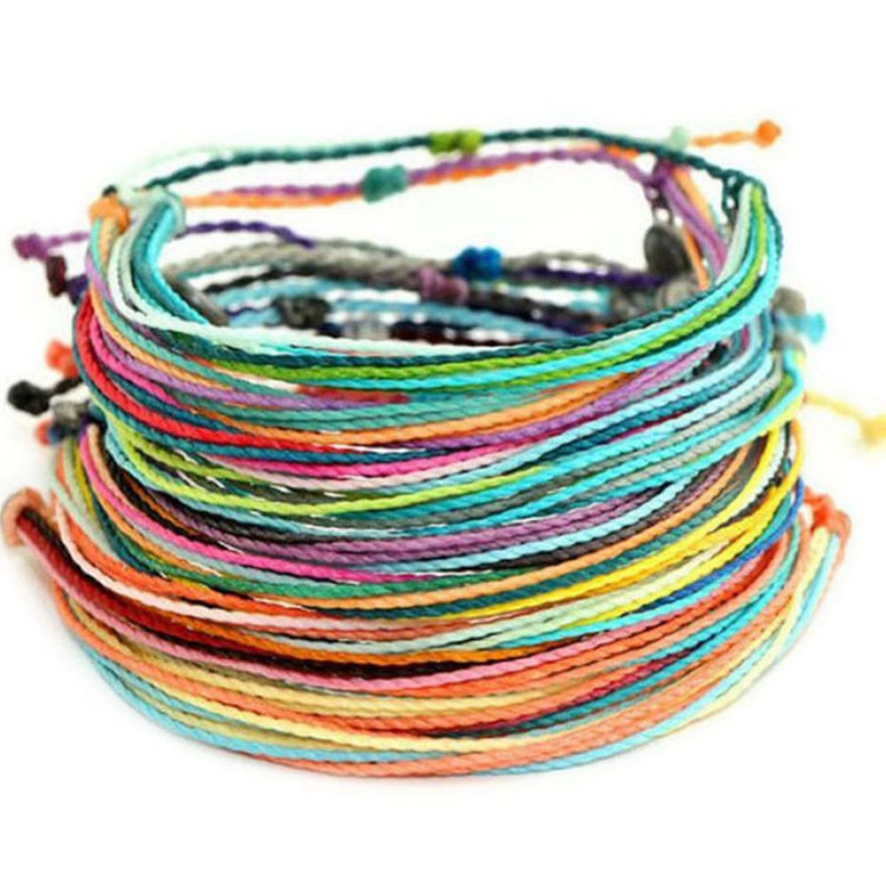 Wax Thread Woven Bracelets Handmade Multilayer Friendship Jewelry Wax
