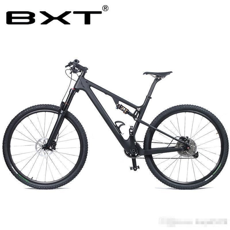 New Ultralight Full Suspension Carbon Mountain Bike 29er Bicycle Complete Bike 