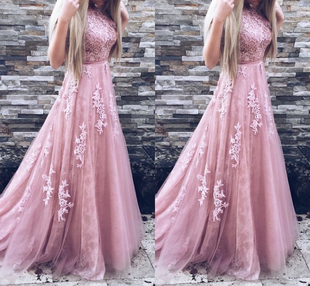 blush pink prom dresses 2019