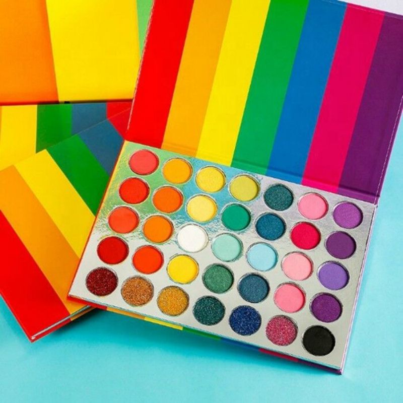 Wholesale Rainbow Eyeshadow Palette Matte And Shimmer Eye Shadow