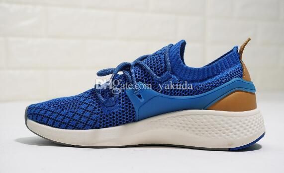 men's flyroam go knit sneakers navy blue