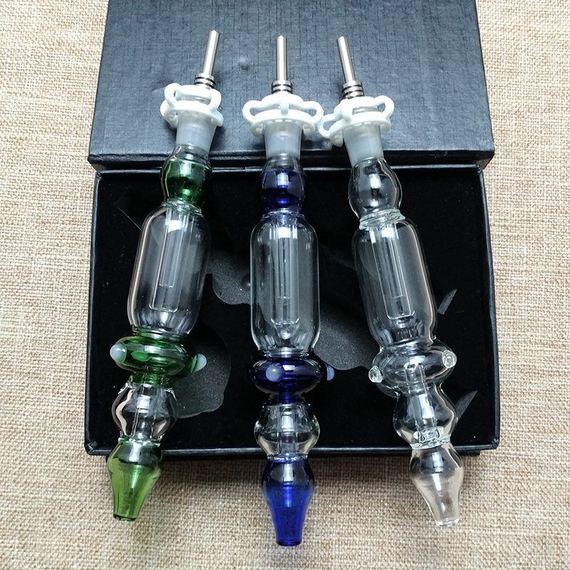 2020 Blue Green Clear Micro NC Nectar Collector 10mm 14mm Mini Glass