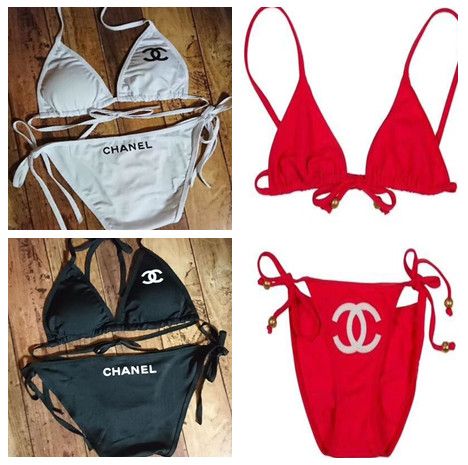 chanel two piece bathing suit