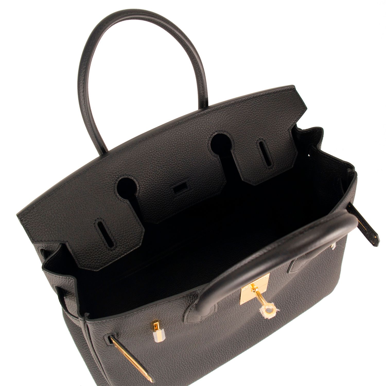 Luxury TOP Designer Brand Leather Tote Handbag Stiff Sharp Handles Flap