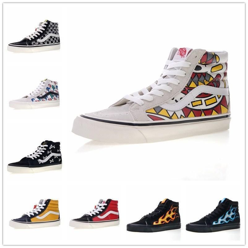 2018 Sk8 Hi Classic 13 Vans 13 Old Skool White Black Zapatillas