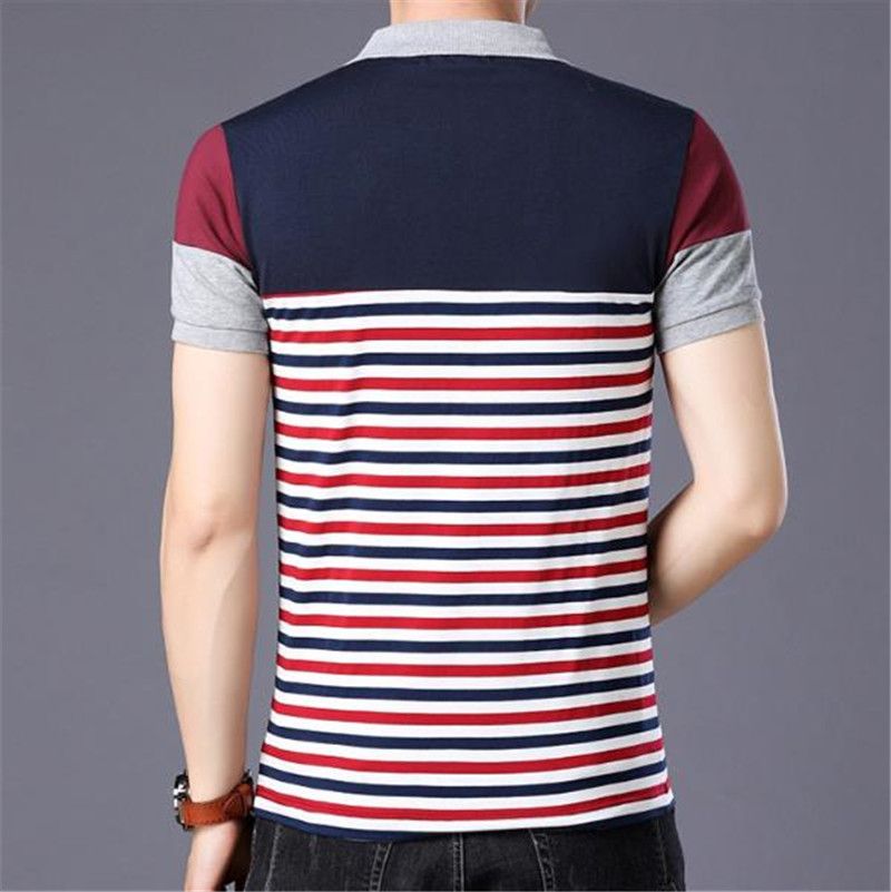 polo de solapa de negocios de alta calidad M-5XL blanco Nueva camiseta de manga corta para hombre polo de solapa de negocios de alta calidad M-5XL blanco Nueva camiseta de manga corta para hombre