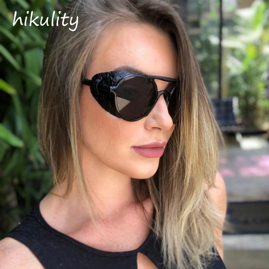 lentes de sol con cuero lateral