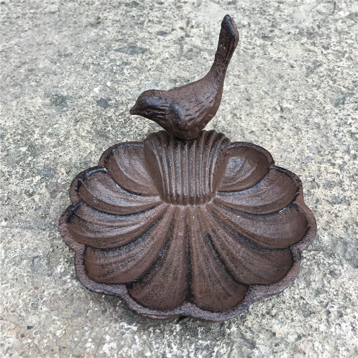 Grosshandel 3 Stuck Vintage Cast Iron Wild Bird Feeding Station