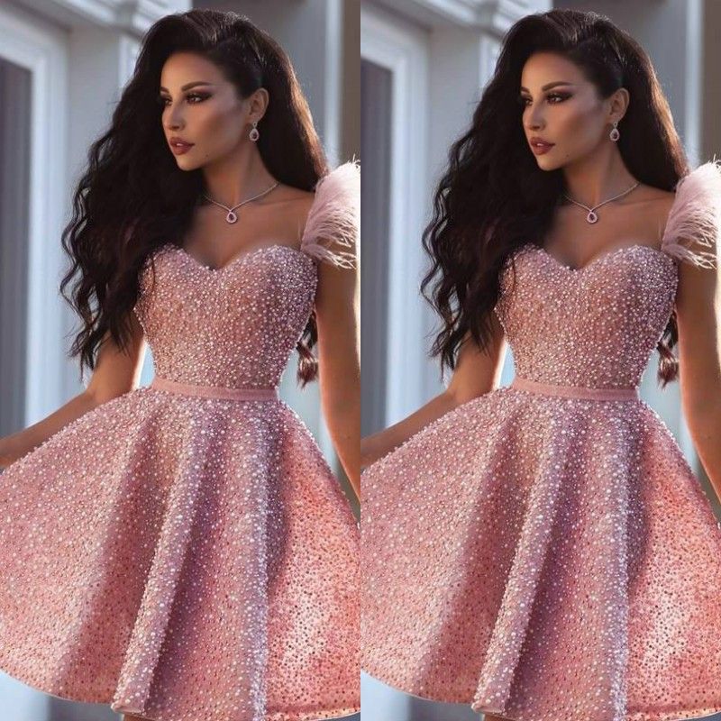 sexy pink party dress
