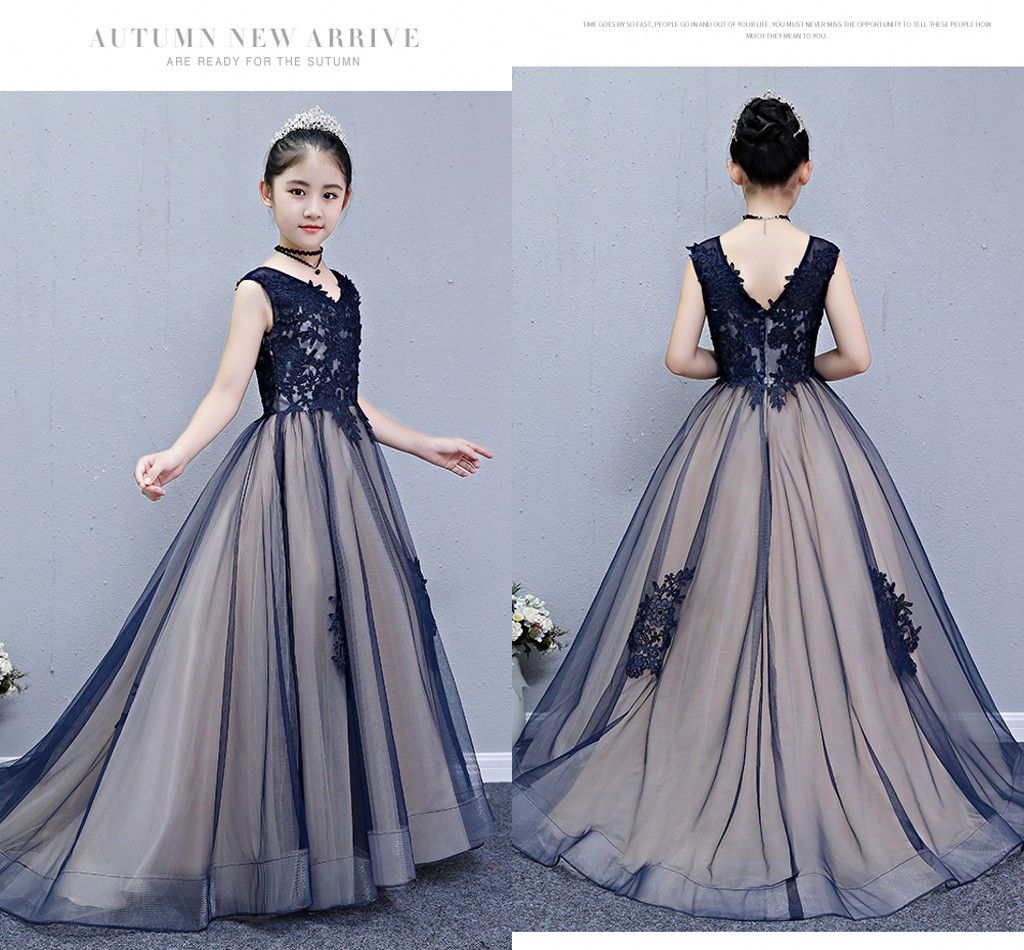 kids navy dresses