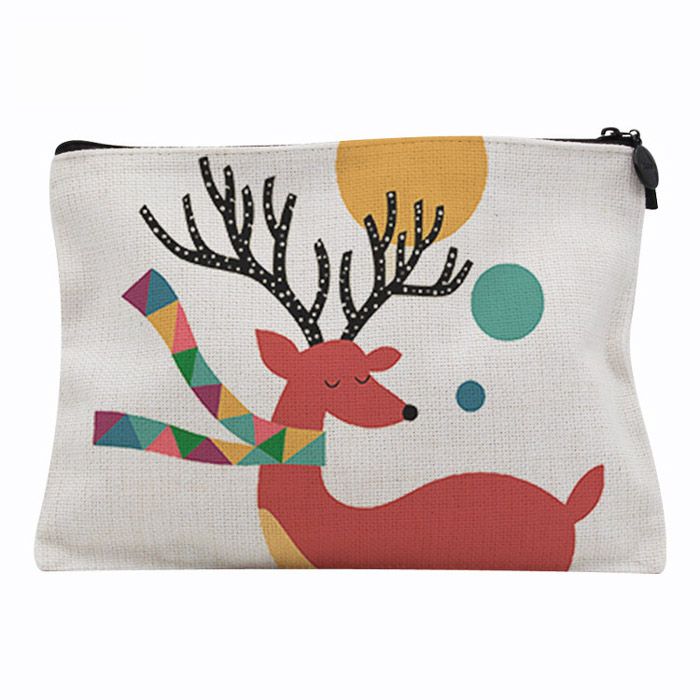 linen cosmetic bolsa