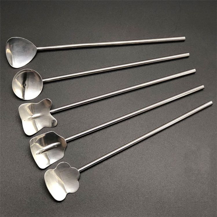 Stainless Steel Long Straws Spoon Long Handle Mixing Spoon Coffee Milk Tea Stirrer Bar Spoons