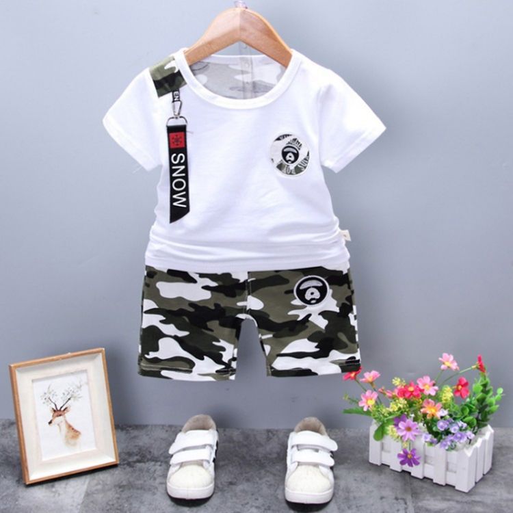 2020 Kids Clothes Summer Newborn Baby Boy Casual Camouflage T
