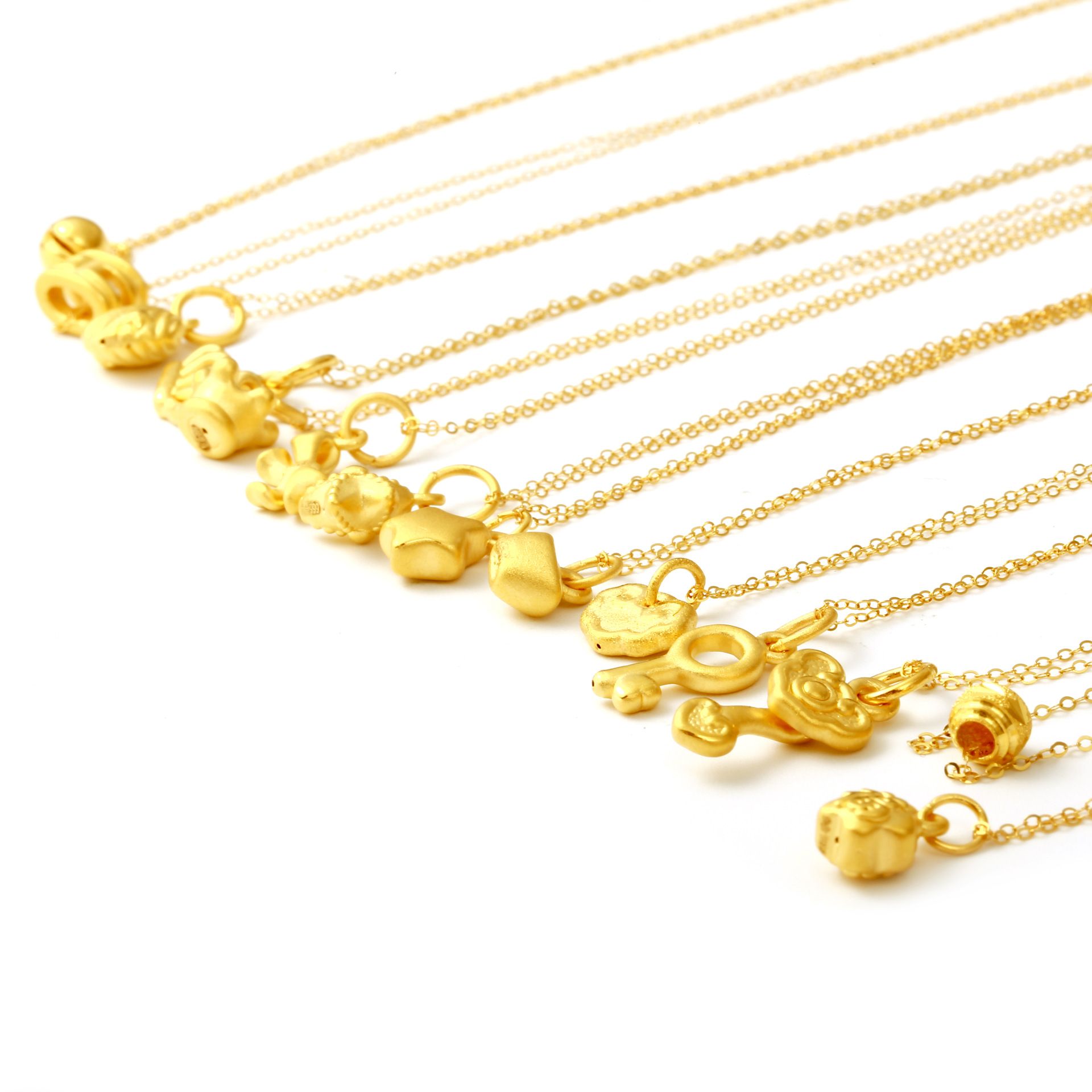 Gold 999 Gold Pendant With 18K Necklace 