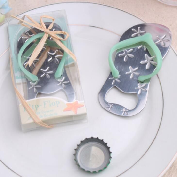 Flip Flop Thong Beach Theme Bottle Opener Bridal Shower Wedding Favors Tool