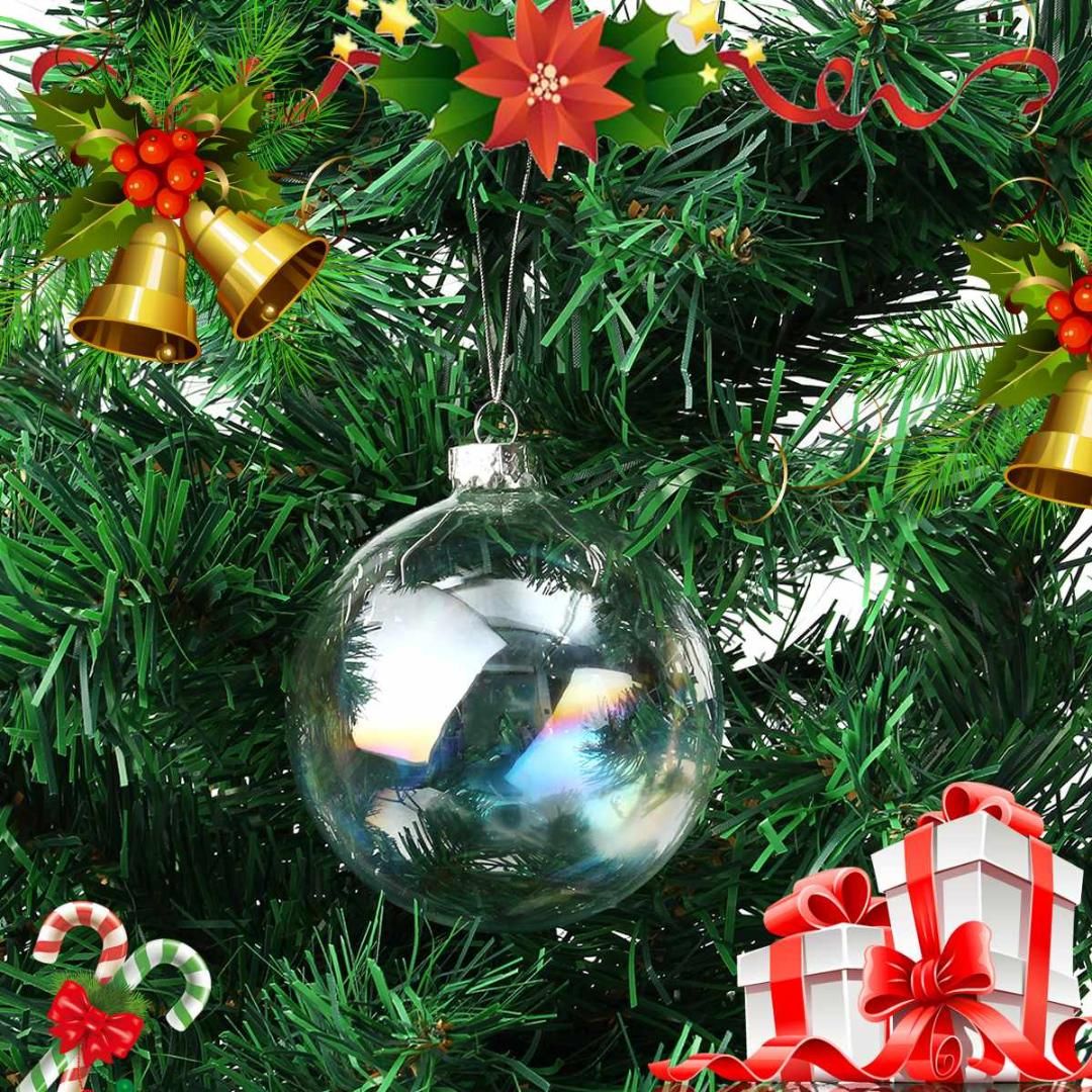red ball christmas tree