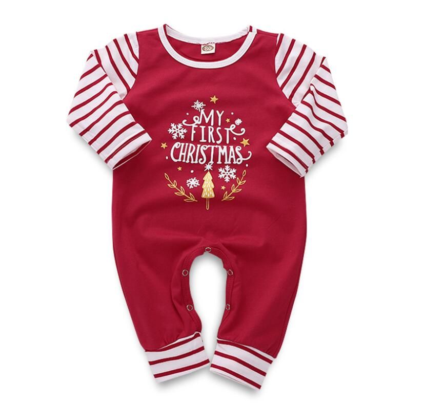 Mickey Mouse Langarm Baumwolle Winter Weiss Weihnachten Baby Strampler Overall Jungen Bekleidung Jungen 0 24 Monate