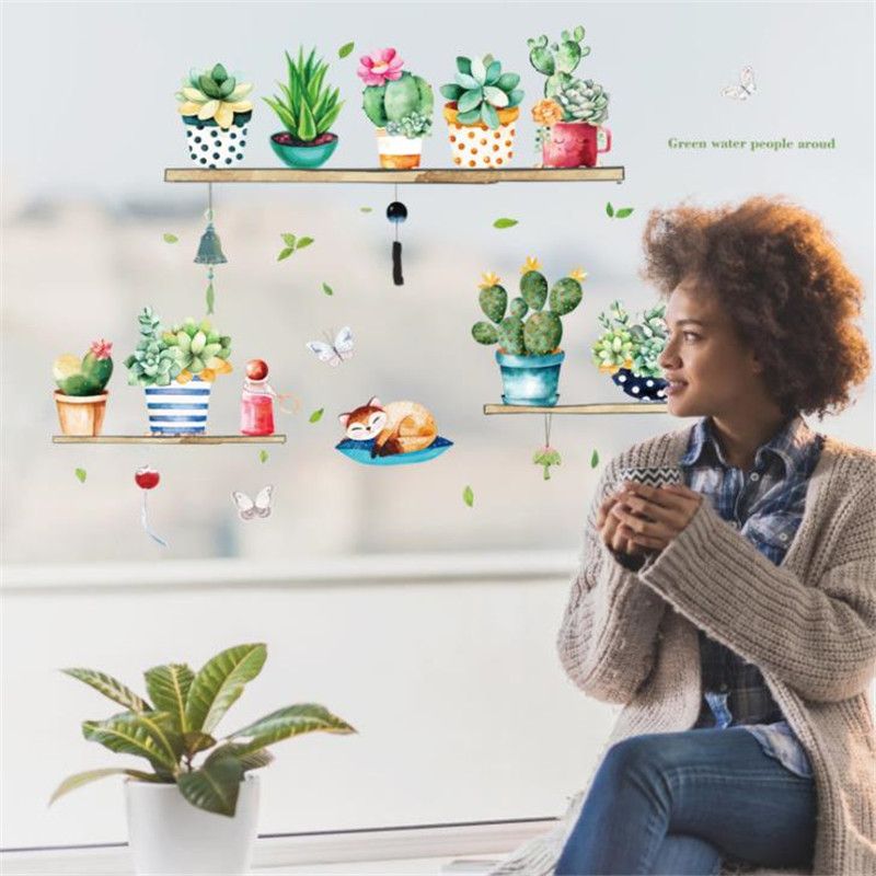 Compre Decorar Macetas Nordicos Frescos Verdes Plantas Plantas