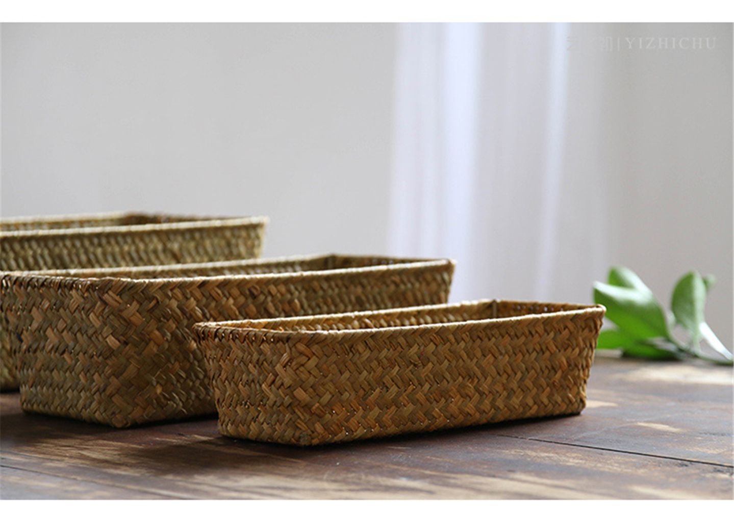 Grosshandel Reine Handgewebte Seegras Schmuck Kosmetik Ablagekorb