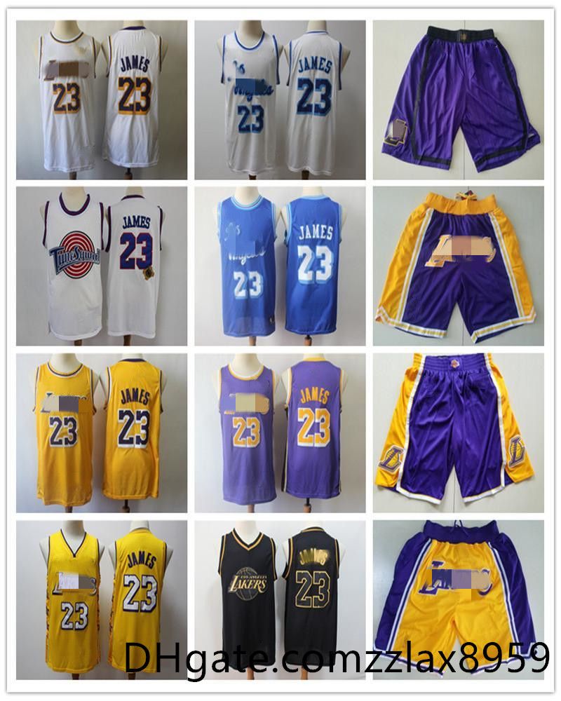 2020 Mens Throwback Lebron 13 Los Angeles 23 Basketball Shorts 13 Lakers Basketball Jerseys Black Yellow Purple 13 James White Blue Good From Zzlax8959 23 22 Dhgate Com