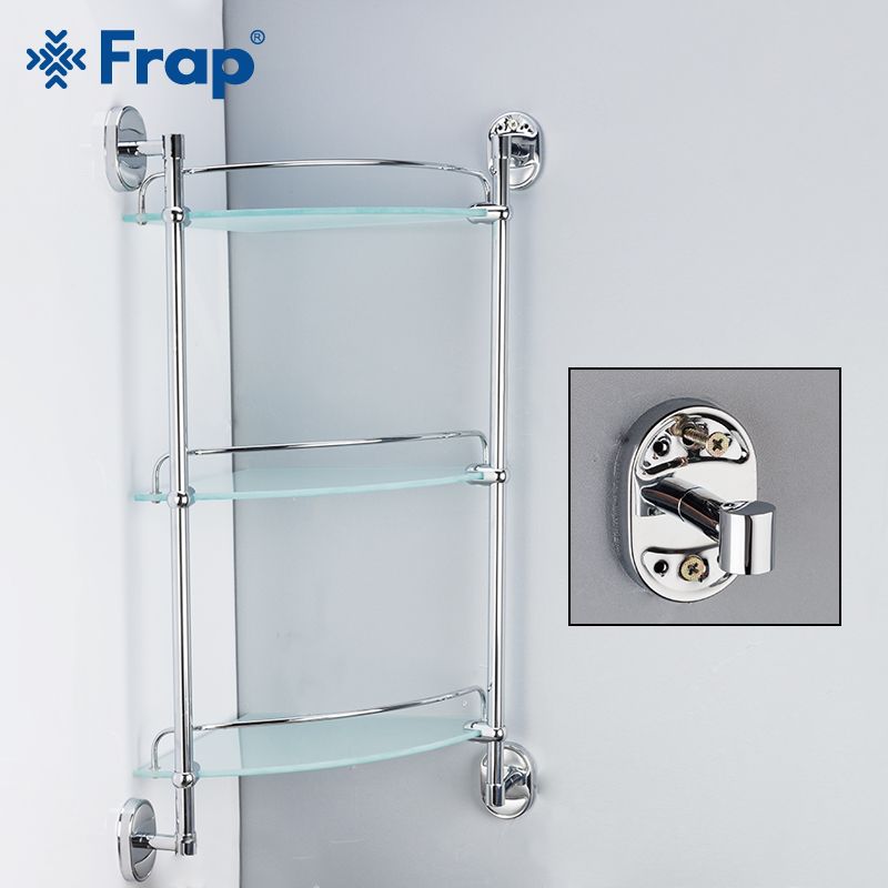 2020 Frap Bathroom Shelves 3 Layers Glass Toilet Multipurpose Shelves Wall Mounted Bath Shampoo Basket Bathroom Accessories From Fair2015 34 11 Dhgate Com