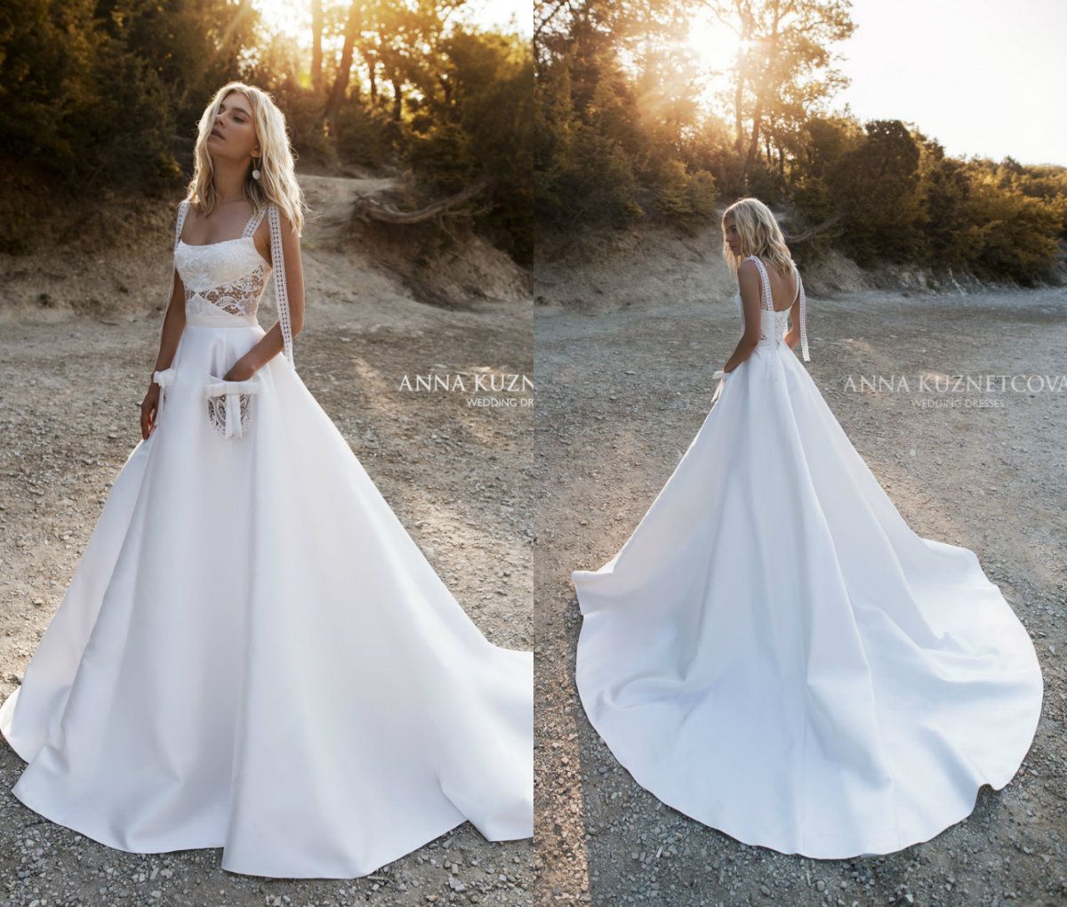 boho wedding dress with pockets