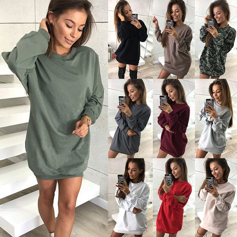 long oversized jumper dress