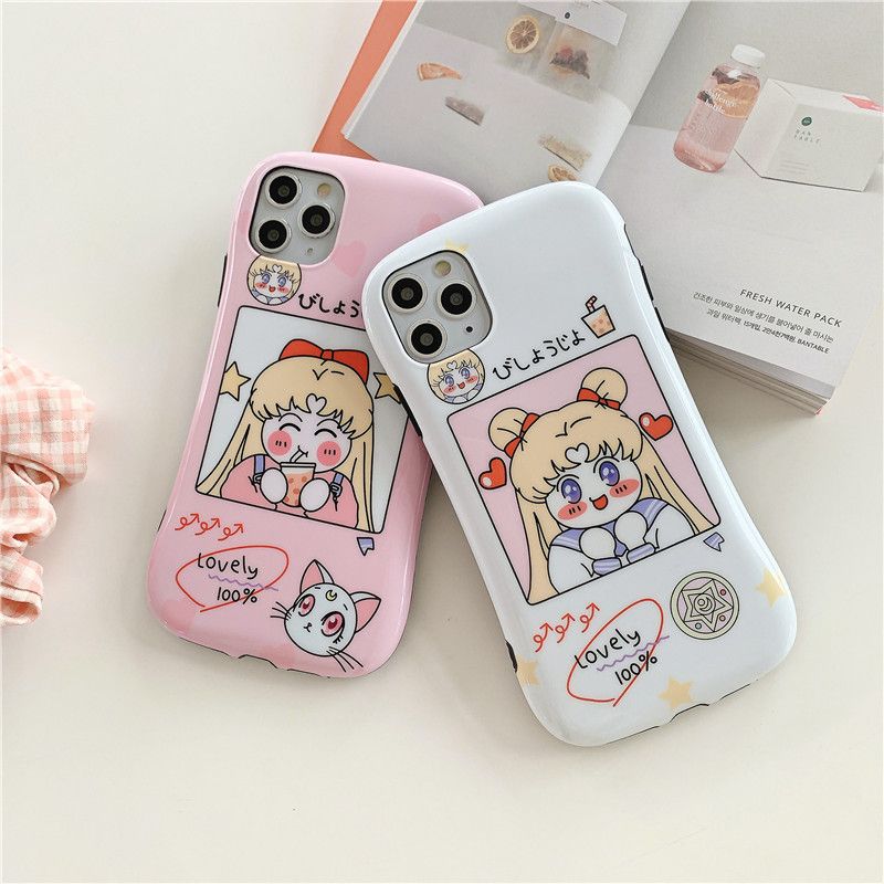 Compre JAMULAR Anime Kawaii Sailor Moon Telefone Capa Para IPhone7 X XS MAX  XR8 6 6s Além Disso Silicone Suave Tampa Traseira Capa Bonito Bolsa Barato  | Entrega Rápida E Qualidade | Pt.Dhgate