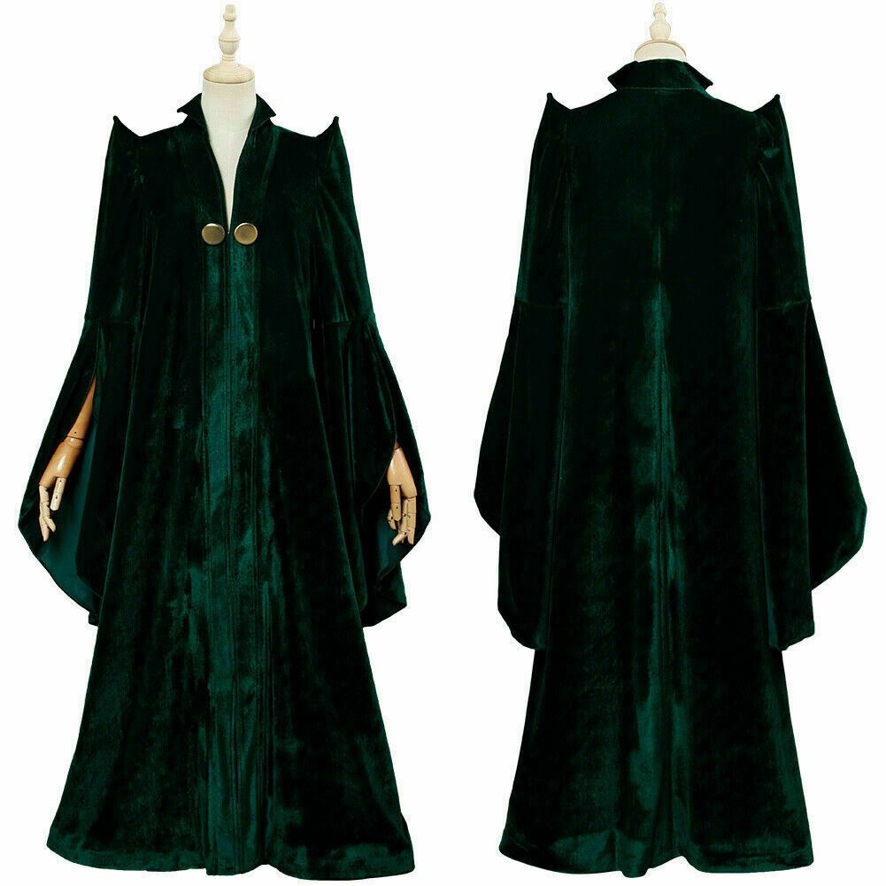 Harry Potter Cosplay Minerva McGonagall Adult Women Costume Party Halloween Suit