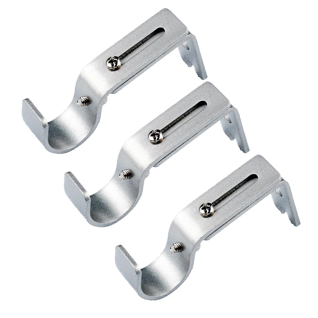 2021 Silver Adjustable Metal Drapery Curtain Rod Bracket Holder For 25mm Rod 2021 Silver Adjustable Metal Drapery Curtain Rod Bracket Holder For 25mm Rod