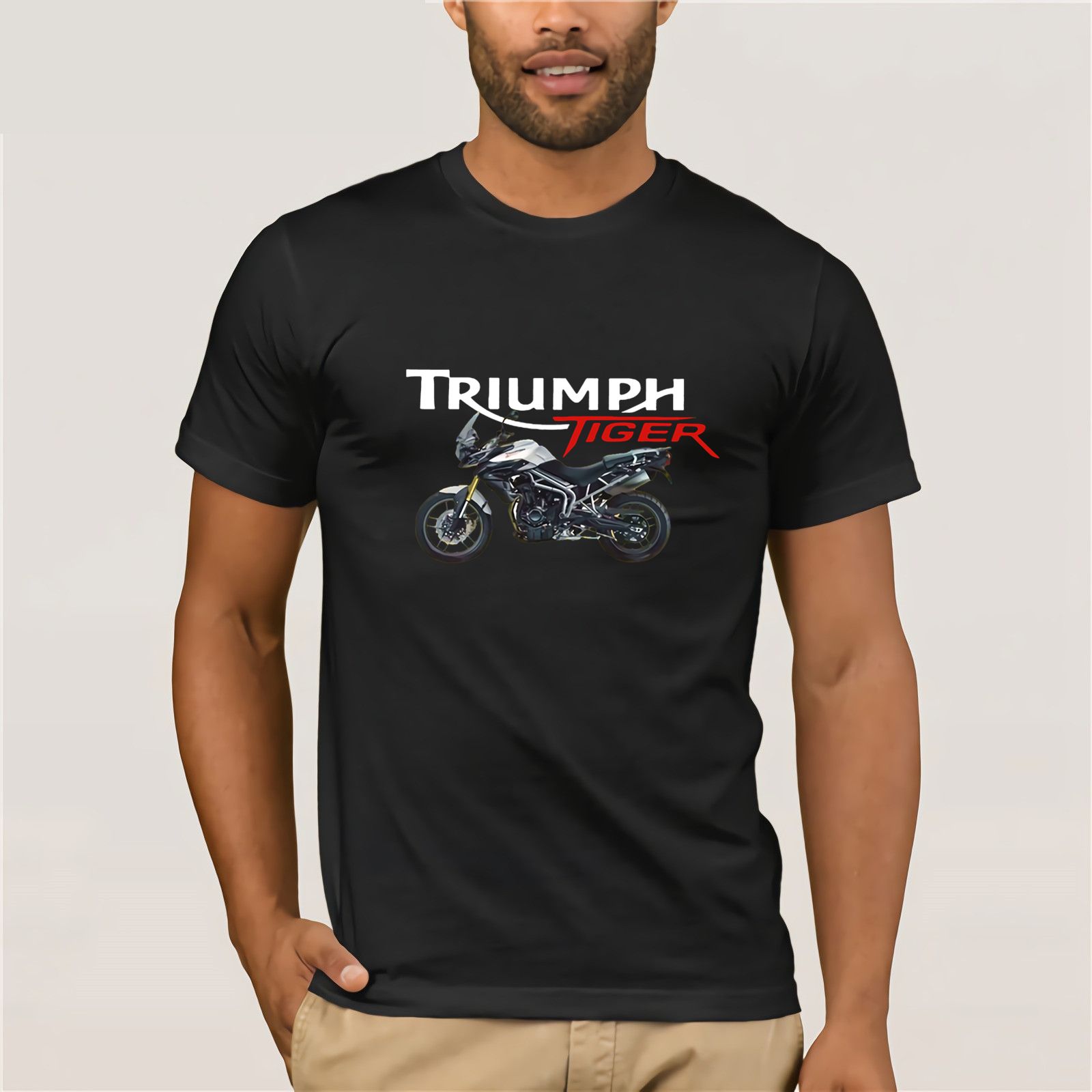 Triumph Shirt Triumph Tiger Touring Motorcycles Gildan T-Shirt 100% Cotton S-2XL