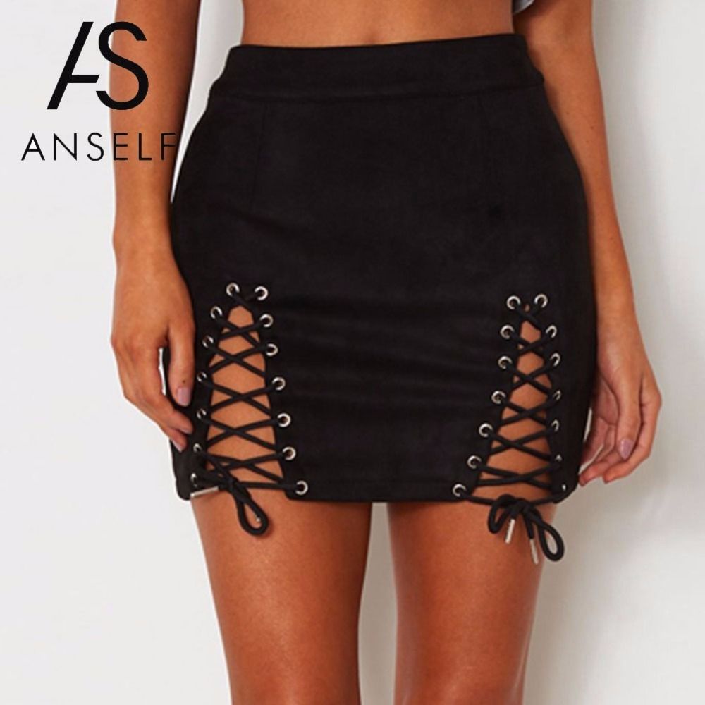short black bodycon skirt