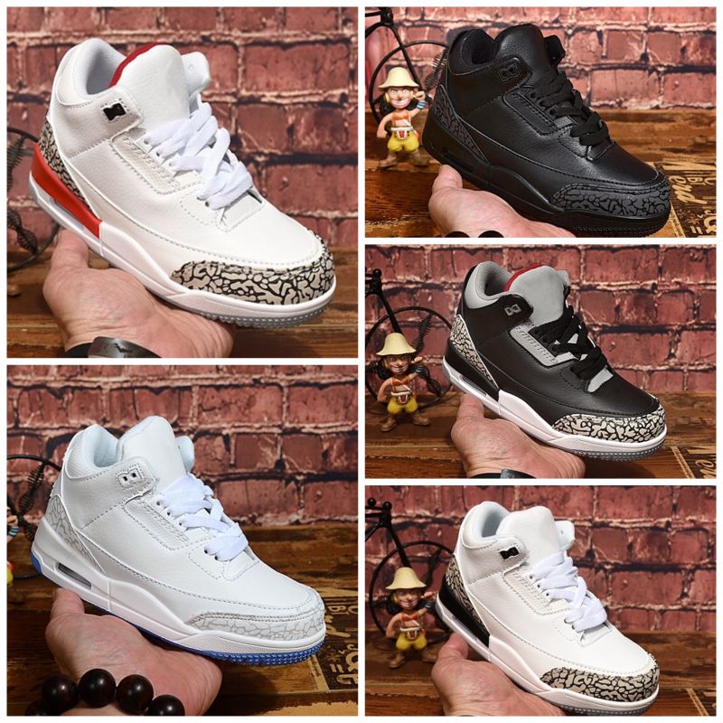 Compre Nike Air Jordan 3 Barato Nueva 2020 Para Mujer Jumpman 3 Zapatos De  Baloncesto 3s Cemento Blanco Negro Rojo De Las Muchachas De Los Niños J3  Zapatillas De Deporte Vendedoras A