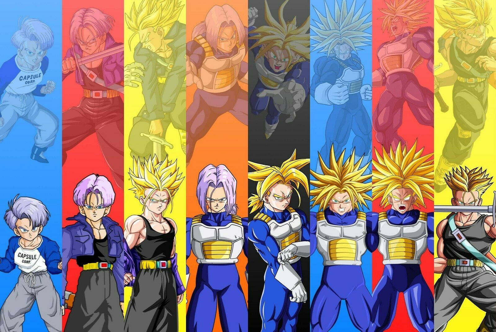 2020 Dragon Ball Super Poster Trunks All Forms Ssj 1 2 Rage Dbz Art Silk Furniture Bar Wall Decoration Hot Sale Popular Poster From Poster2021 8 93 Dhgate Com