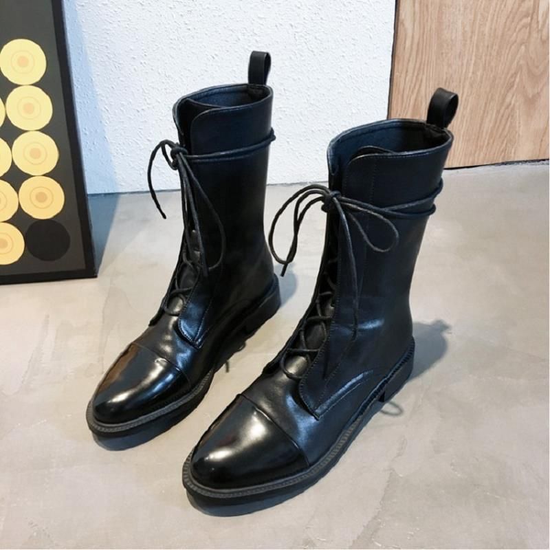 thick sole motorcycle boots