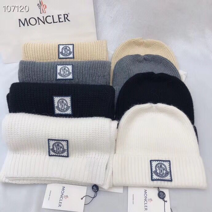 moncler scarf and hat set