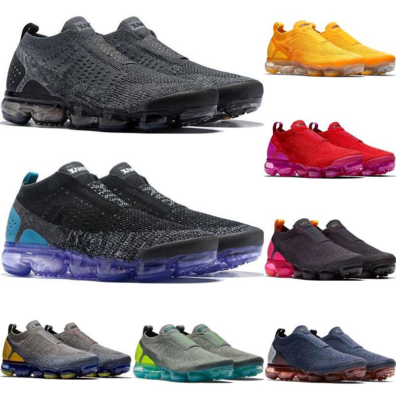 2020 2018 Moc 2 Releasing Men Running Shoes Laceless Multicolor Triple Black Red Yellow Women Sports Trainers Racer Shoe Sneakers 5 5 11 From Yeezysale 32 83 Dhgate Com