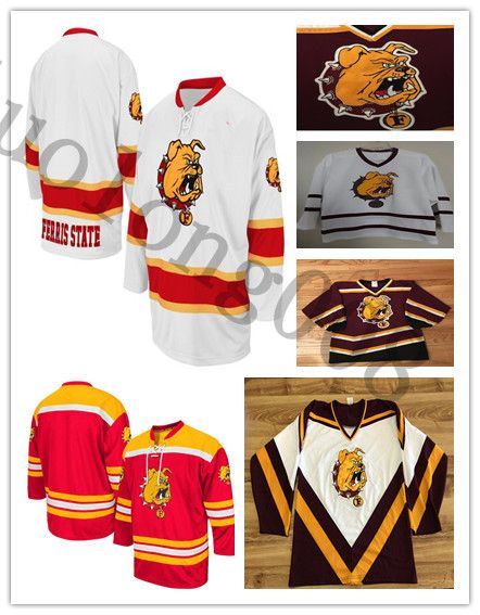 Ferris state hockey jersey Clearance