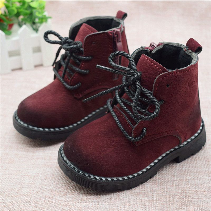 Size 21 30 Fashion 2019 Autumn Boys Baby Boots For Girls Children Martin Boots Kids Ankle Zip Sneakers Girl Casual Toddle Shoes Y19061906 Shoe Sales For Kids Black Dress Shoes For Kids