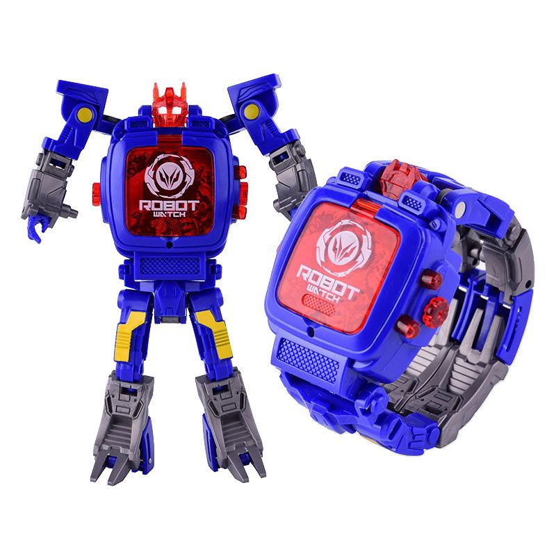 Janhiny Orologio da Robot per Bambini Deformation Robot Toys Orologio Digitale per Regalo da Ragazza