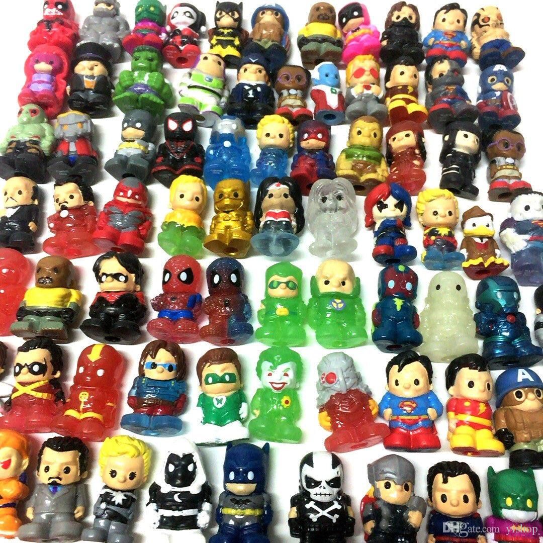 Lot 30PCS Ooshies Pencil toppers DC Comics/Marvel Heroes/TMNT Figure Toys Random