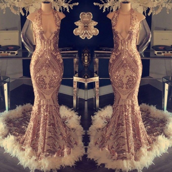 Compra Oro Rosa Nueva Prom Vestidos Elegantes Vestidos De Noche Formales  2019 Dubai Abaya Kaftan Vestidos Vestidos De Cóctel De Plumas Vestido De  Fiesta Ogstuff Barato | Entrega Rápida Y Calidad | Es.Dhgate