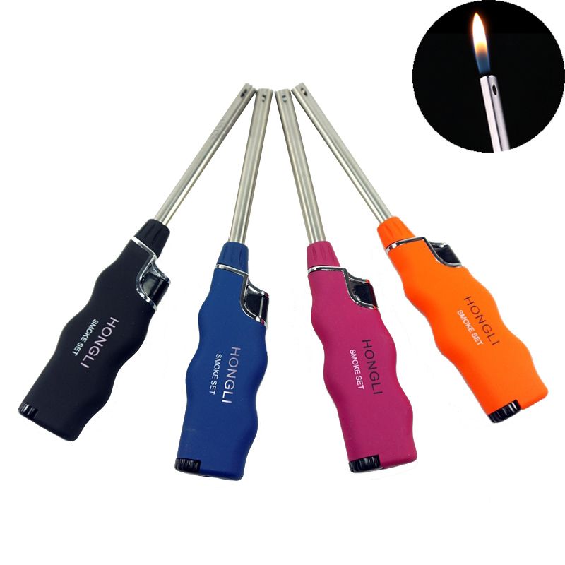 FLAMEJACK BARGAIN4LESSS 2 x BBQ Lighters Gas Cooker Oven Stove Clicker Lighter Camping Refillable Candle