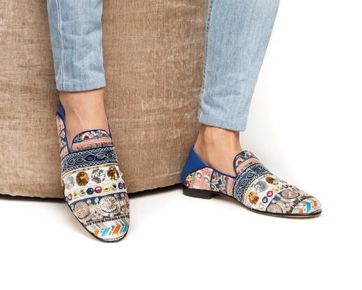 NEW Mens Multi Coloured Slipper-Suit-Shoes Pointed Toe Loafers Business Shoes