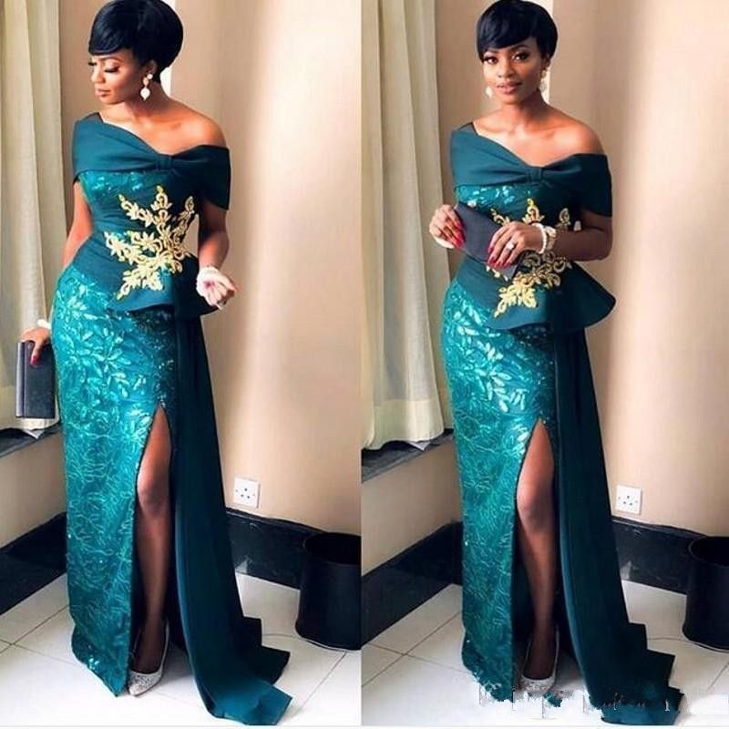 off the shoulder debs dress