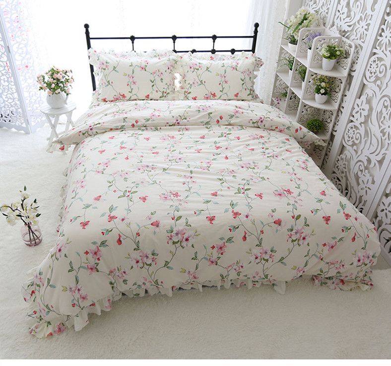 girls ruffle bedding